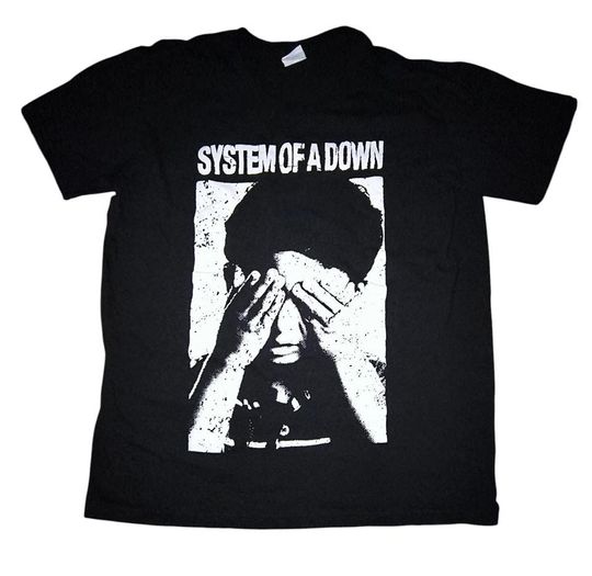 Bay Island SYSTEM OF DOWN SOAD See No Evil Tee Mens Black TShirt