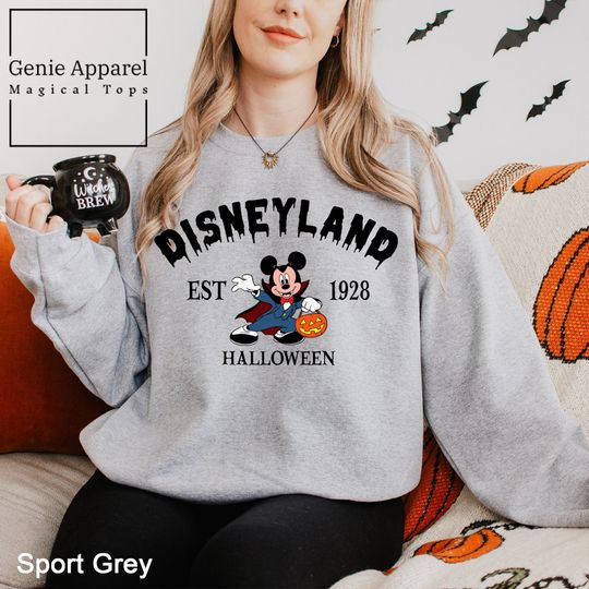Custom Disneyland Halloween Sweatshirt, Disney Halloween Hoodie, Mickey & Friends Halloween Sweatshirt, Disneyland Halloween Hoodie, 151774