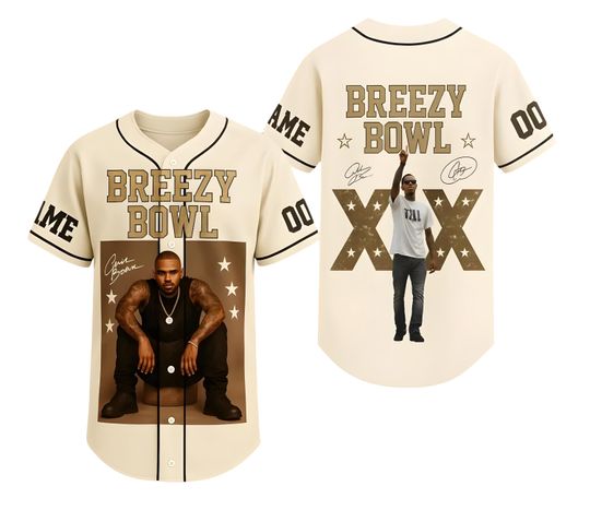 Personalized Chris Brown XX 2025 Baseball Jersey, Custom Tour Shirt