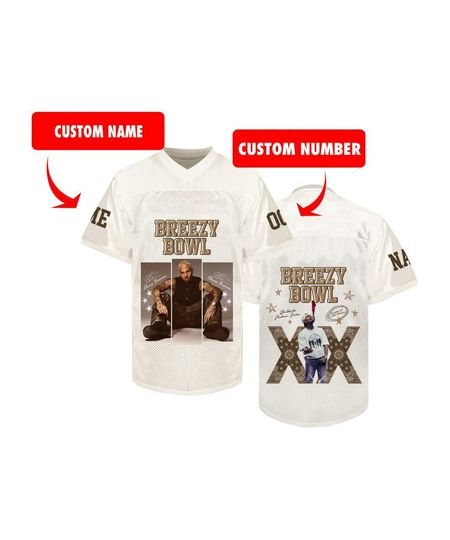 Personalized Chris Brown Breezy Bowl XX Tour 2025 Baseball Jersey