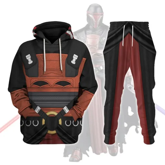 Darth Revan Costume Hoodie Sweatshirt Sweatpants Tracksuit Costume Cosplay