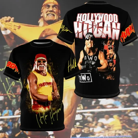 Hulk Hogan 3D Tshirt All Over Print Shirt Unisex Classic 3D T-shirt, Gift for Fan