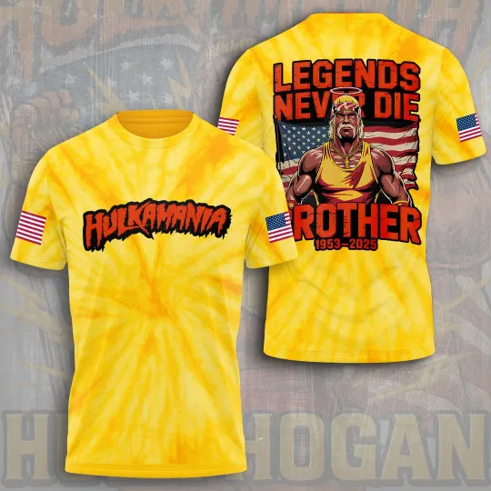 Hulk Hogan 3D T-Shirt, Gift for Fan