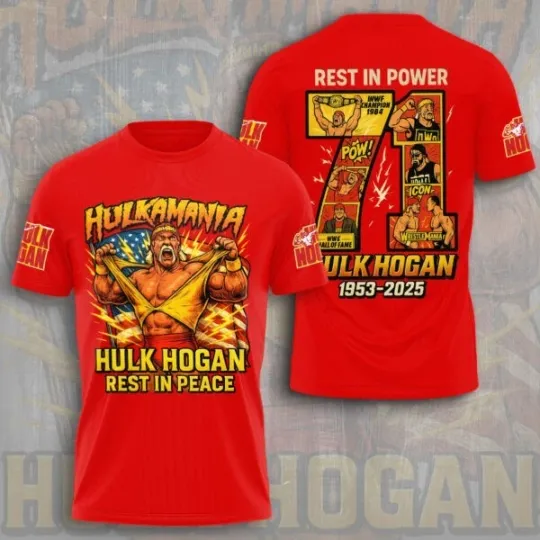Hulk Hogan 3D T-Shirt, Gift for Fan