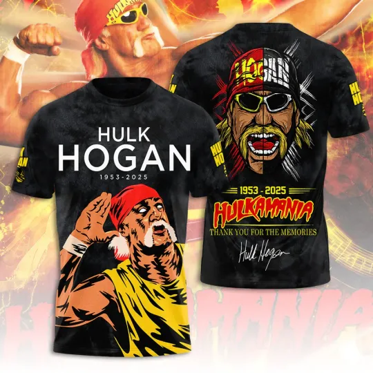 Hulk Hogan Thank You T Shirt Fan 3D, Gift for Fan