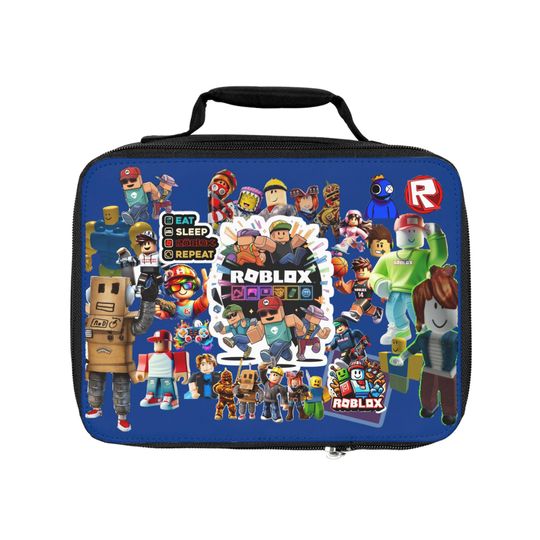 Roblox Lunch Bag, Kids Lunchbox, Fun Meal Carrier, School Bag, Game Themed Tote