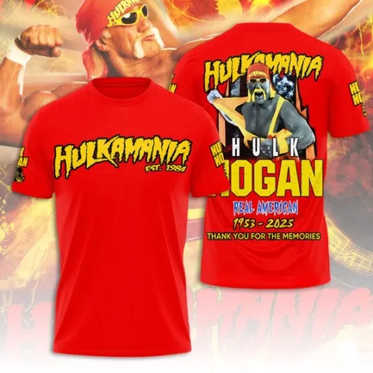 Hulk Hogan 3D Apparel  Shirt, Gift for Fan