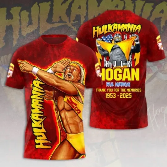 Hulk Hogan 3D tee 3d T-Shirt , Gift for Fan
