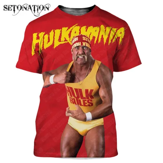 HULK HOGAN 3D Printed  T-shirt , Gift for Fan