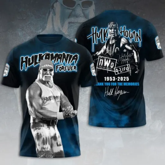 Hulk Hogan memory  3D Apparel, Gift for Fan