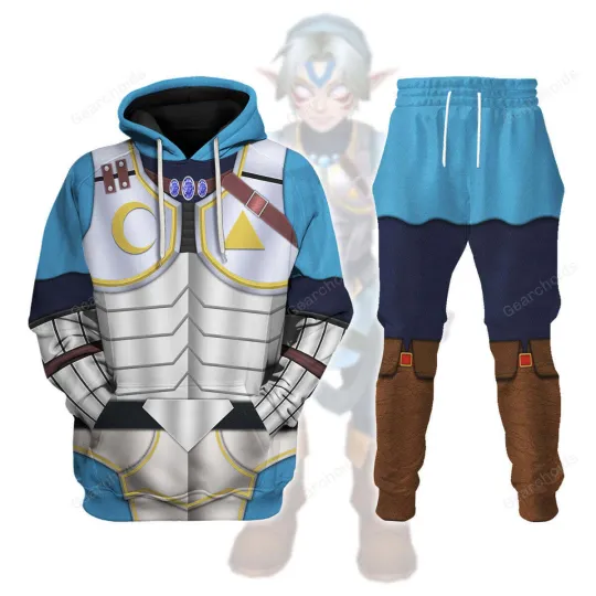 Fierce Deity Link Cosplay Hoodie Joggers