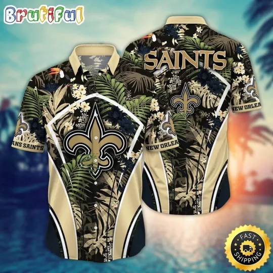 New Orleans Football Team Saintss Hawaiian Shirt Button Down