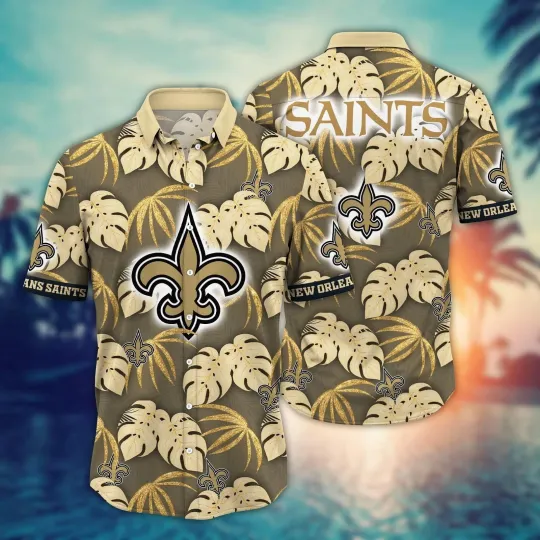 New Orleans Football Team Saintss Hawaiian Shirt Button Down