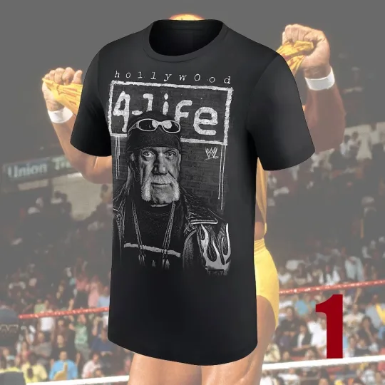 Hulk Hogan Hollywood 4-Life, Hulkamania 4-Life T-Shirt, Gift For Fan