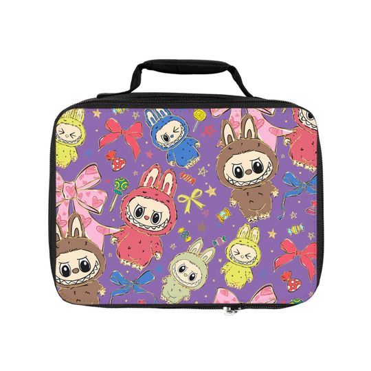 Labubu Lunch Bag, Cute Lunch Sack, Lunchbox for Children, School Lunch Bag,