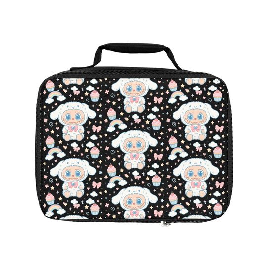 Cute Labubu Cinnamoroll Lunch Bag, Insulated Picnic Tote, Kids Lunchbox