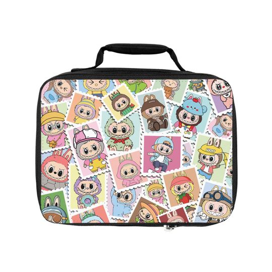 Labubu Inspired Kids Lunch Box, Cute Back to School Lunch Bag, Kawaii Bunny Monster