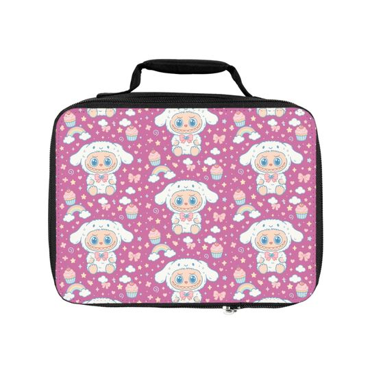 Cute Labubu Cinnamoroll Lunch Bag, Insulated Picnic Tote, Kids Lunchbox