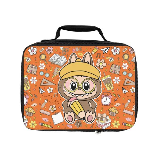 Labubu Inspired Kids Lunch Box, Cute Back to School Lunch Bag, Kawaii Bunny Monster