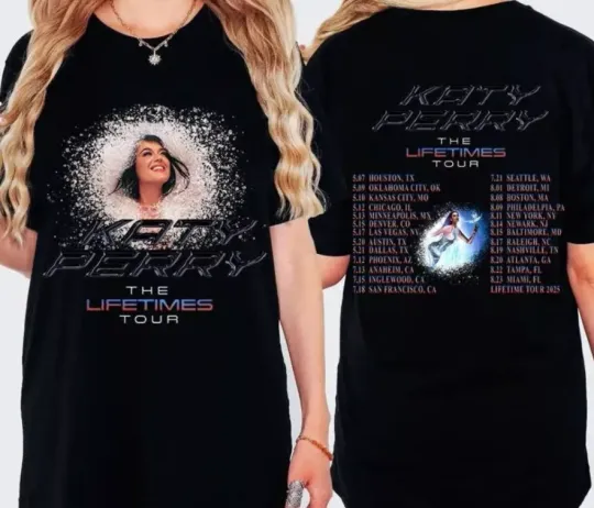 Katy Perry The Lifetime Tour 2025 Shirt Heavyweight T-shirt tshirt