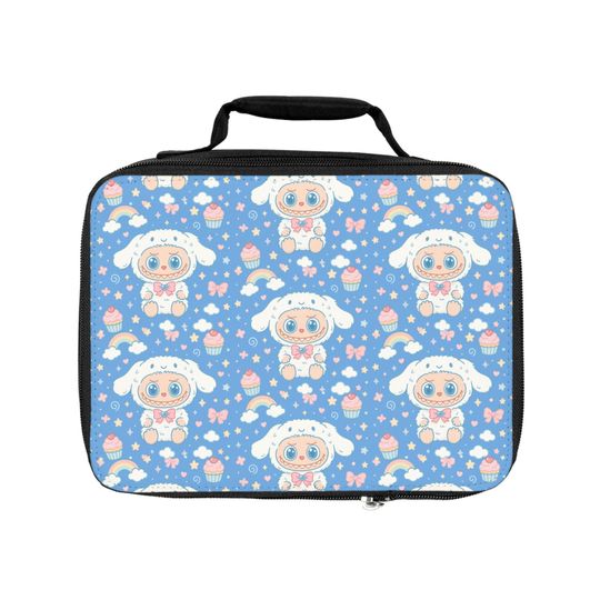 Cute Labubu Cinnamoroll Lunch Bag, Insulated Picnic Tote, Kids Lunchbox