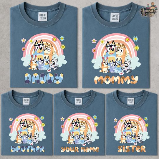 Custom BlueyDad Birthday Shirt, BlueyDad Family Shirt, BlueyDad Birthday Shirt