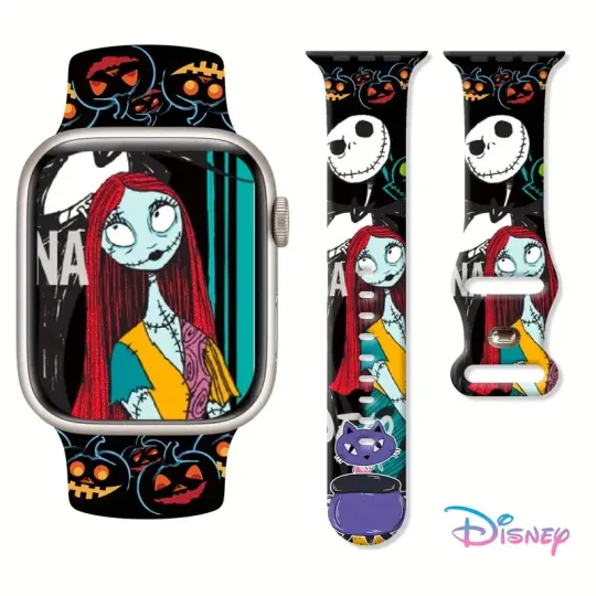 Nightmare Before Christmas Apple Watch Band, Disney Cartoon Watch Band for Apple Watch