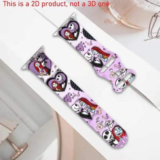 Jack Skellington Disney Apple Watch Band for Christmas Cartoon Style