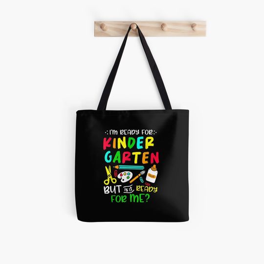 Back To School Ready For Kindergarten First Day Boy Girl Kid Tote Bag
