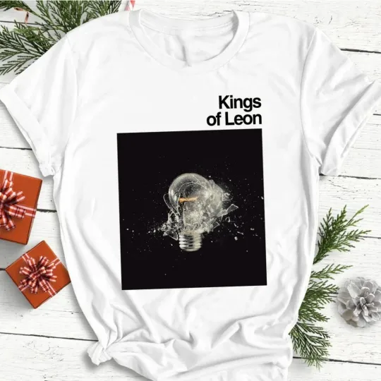 new  rare Kings of Leon band member  S-234XL Tee White  shirt