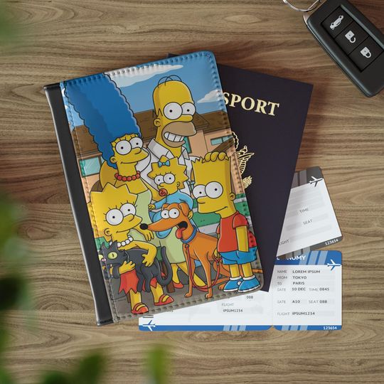The Simpsons Passport Cover