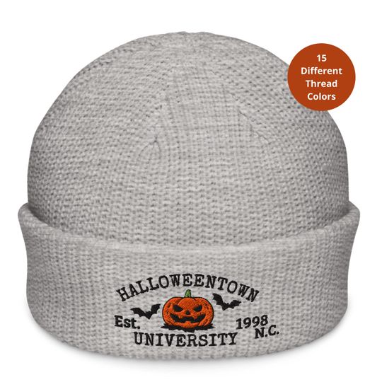 Embroidered Halloweentown Hats, Halloween Pumpkins, Halloweentown University Hat, Embroidered Halloween town, Halloween Hat
