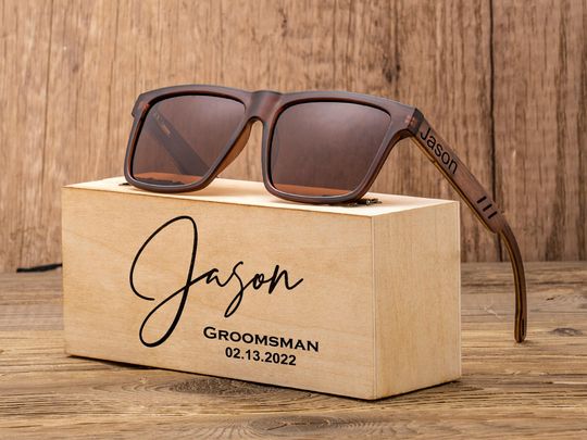 Groomsmen Sunglasses, Groomsmen Gifts, Custom Engraved Sunglasses, Groomsmen Proposa