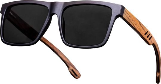 KWOOD Custom Wooden Sunglasses For Men,Personalized Groomsmen Sunglasses