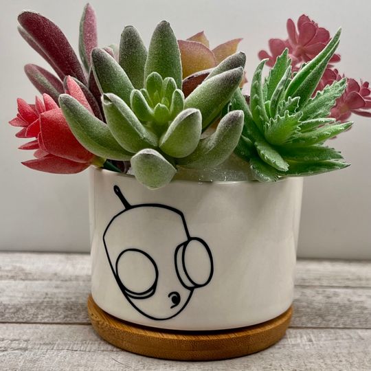 Invader Zim Gir Dooom Song Inspired Plant Pot