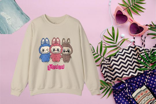 Labubu Sweat Shirt, Cozy Sweater, Unisex Gift, Casual Comfort Apparel, Perfect for Everyday Wear