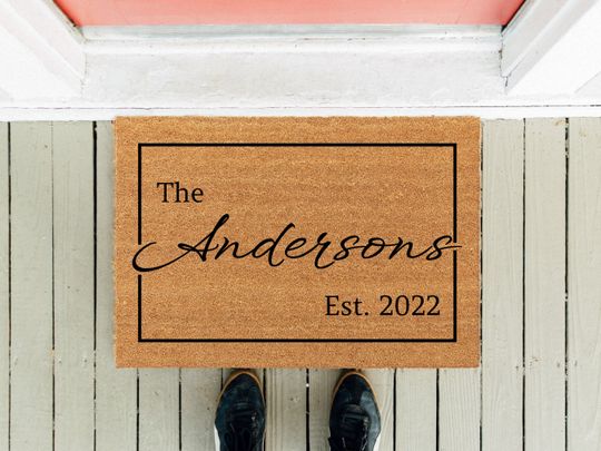 Personalized Doormat, Custom Doormat, Last Name Doormat