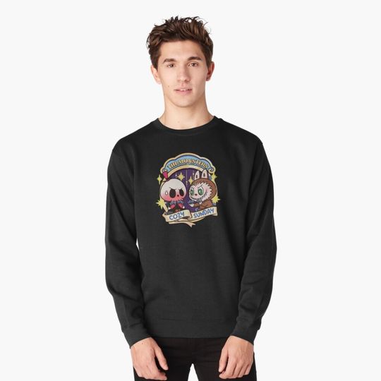 Labubu Monsters cozy sunday  Pullover Sweatshirt