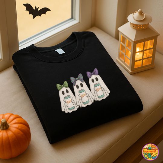 Embroidered Halloween Alani Ghost Sweatshirt, Alani Ghost Sweater, I Need An Alani Sweatshirt, Gift For Alani Lover ESS395