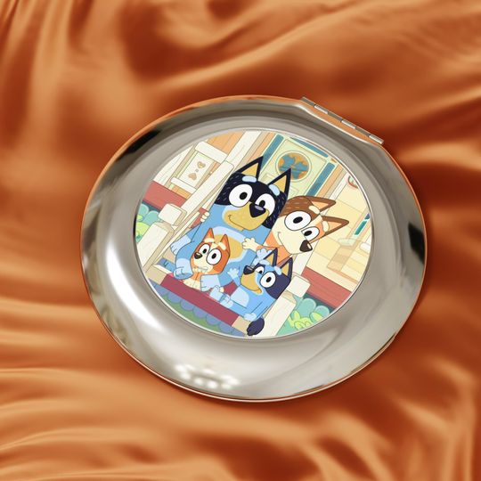 BlueyDad Compact Travel Mirror, Gift For Her