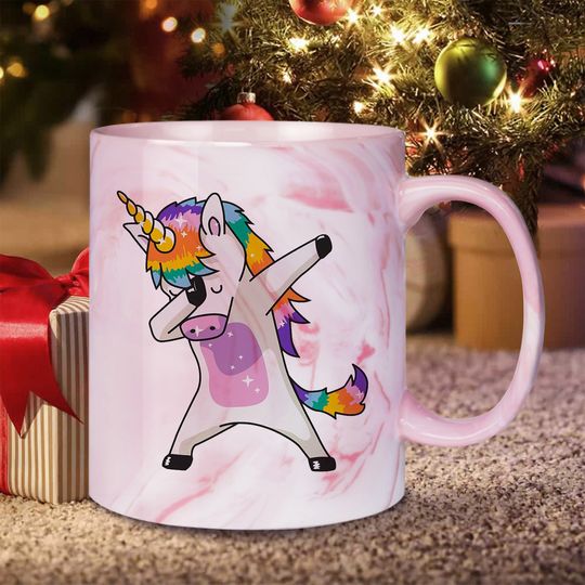 Unicorn Marble Mug - Coffee Mug Gift Ideas for Best Friends,Novelty Birthday, Christmas Presents