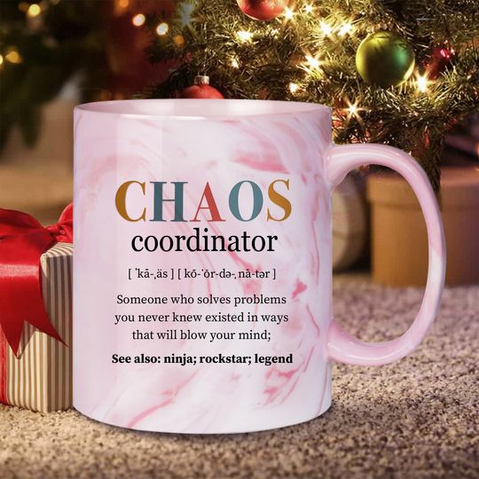 Marble Mug -  Coworker Gifts for Women, Boss, Teacher, Appreciation Gift