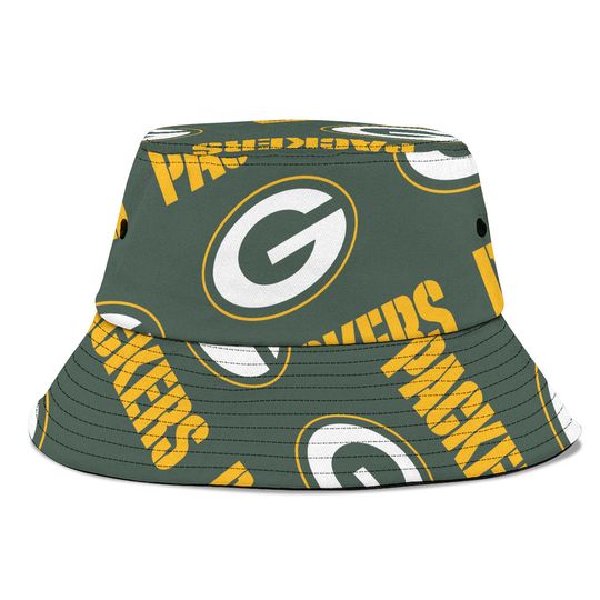 Green Packers Bucket Hat, Green Packers 2025 Team Football Champions Hat, Green Packers Game Day Football Hat
