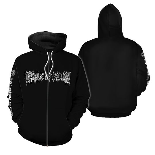 Cradle Of Filth Unisex Zipped Hoodie: The Principle Of Evil Made Flesh