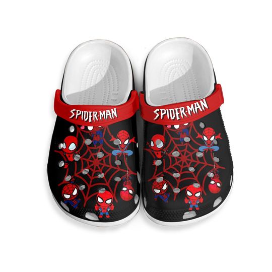 Spider Man Sandals, Spider Man Slippers, Spider Man Summer Sandals, Spider Man Shoes, Spider Man Summer Shoes, Marvel Fans Gift