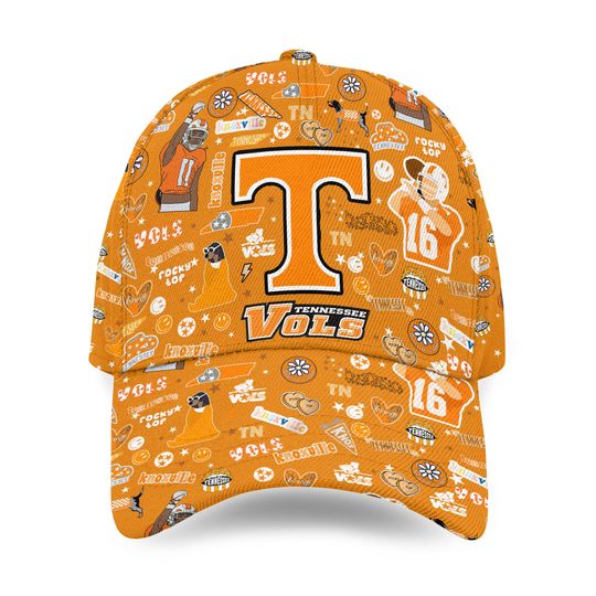 Tenness Volunteers Go Vols Cap, Tenness Volunteers Game Day Football Cap, Tenness Volunteers Team Football Cap