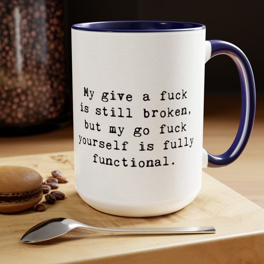 "Fully Functional" Two-Tone Coffee Mugs
