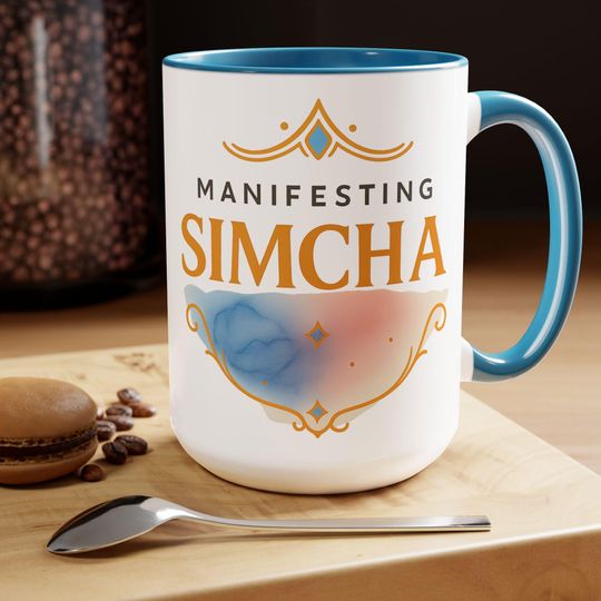 Jewish Mug Gifts for Women, Shalom Mug, Two-Tone Coffee Mug, Jewish Gift Mug