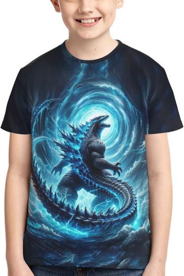 Boys' Short Sleeve T Shirt Game Graphic Crewneck Tshirts