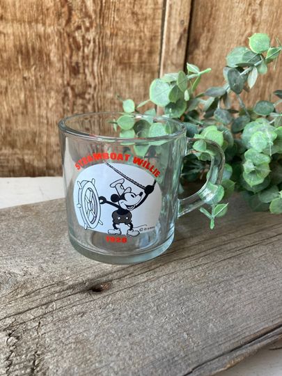 Steamboat Willie Glass Mug